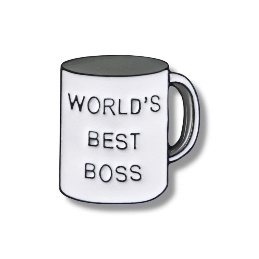 3/$15 🤑✨ Self-Employed Humour “World's Best Boss” Enamel Pin Brooch